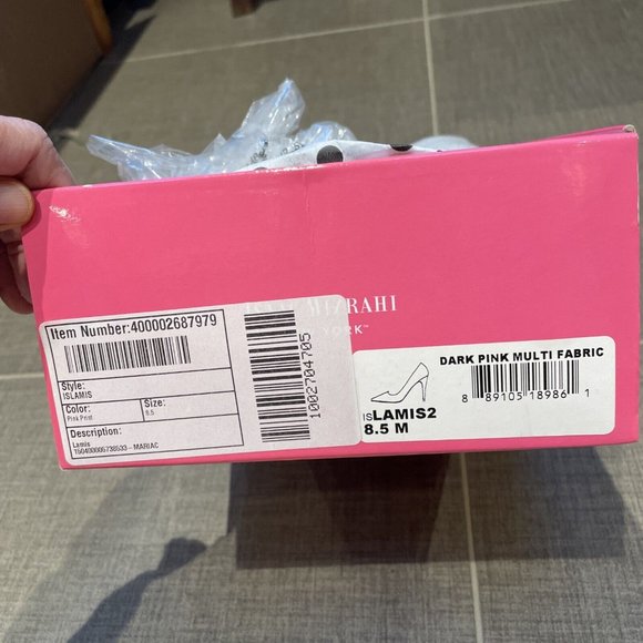 isaac mizrahi islamis high heel pump multicolored fabric nib 8.5 Party - Picture 7 of 8